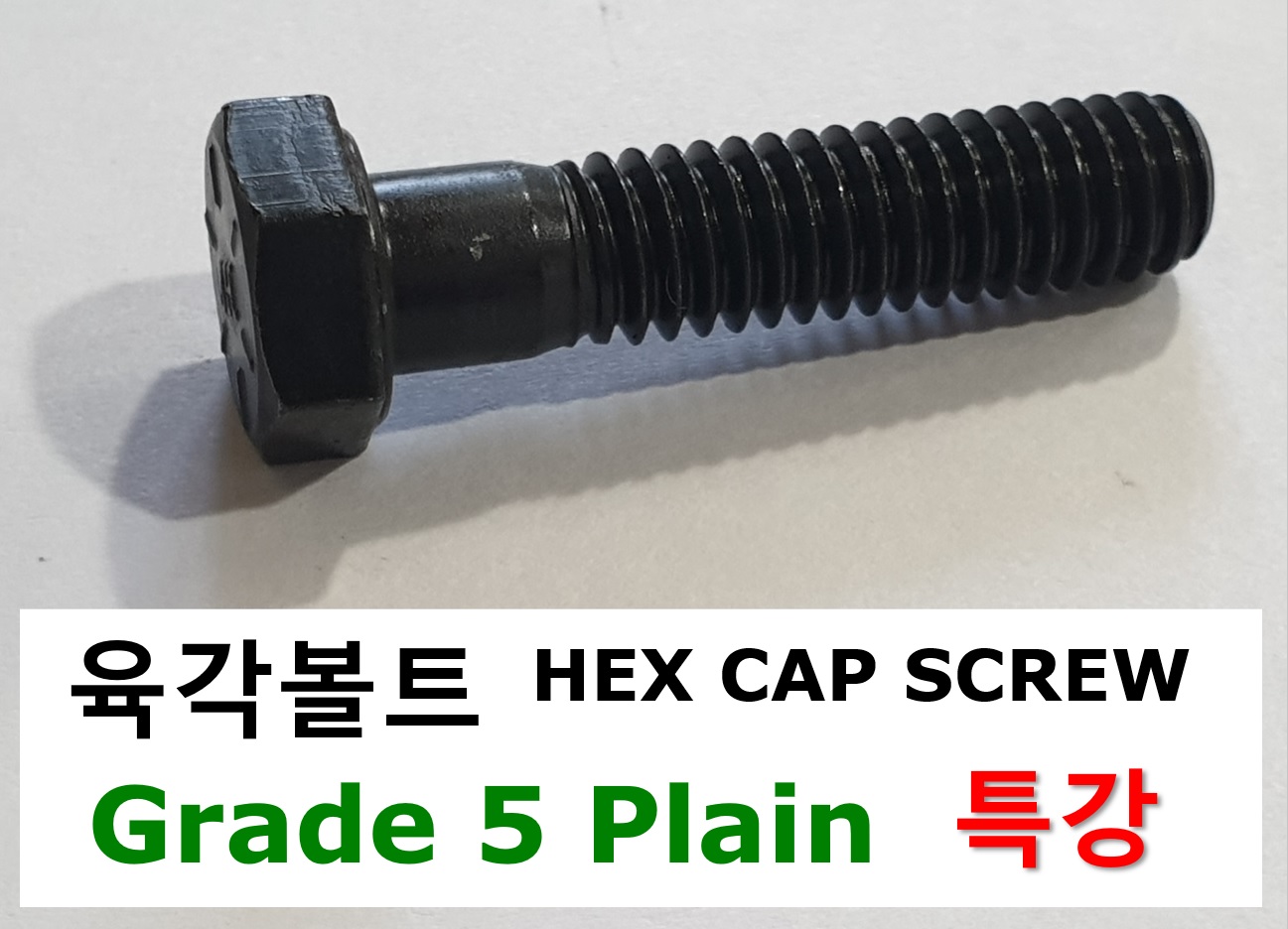육각볼트 Grade 5 Plain 스펙