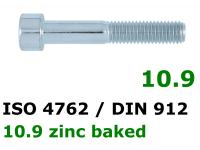 ISO 4762 / DIN 912 10.9 zinc baked